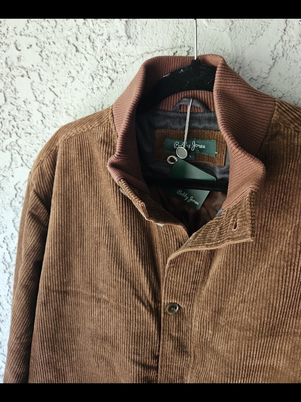 NWT Bobby Jones Vardon Corduroy Bomber Jacket size Large - Picture 2 of 8
